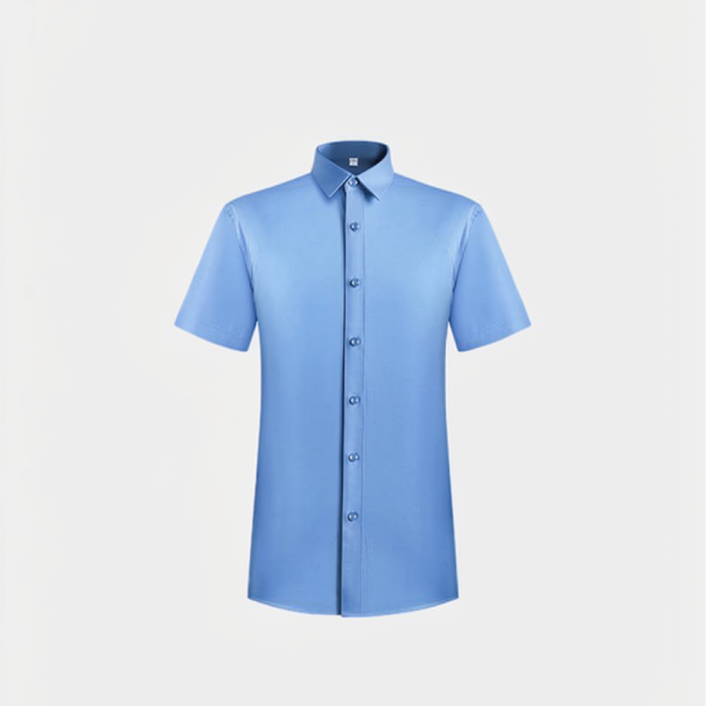 Breathable Bamboo Fiber Shirt Non Iron - メンズドレスシャツ、長袖、竹繊維素材、柔らかく通気性に優れ、アイロン不要、スリムフィット、ビジネス、オフィス、カジュアル、仕事用。