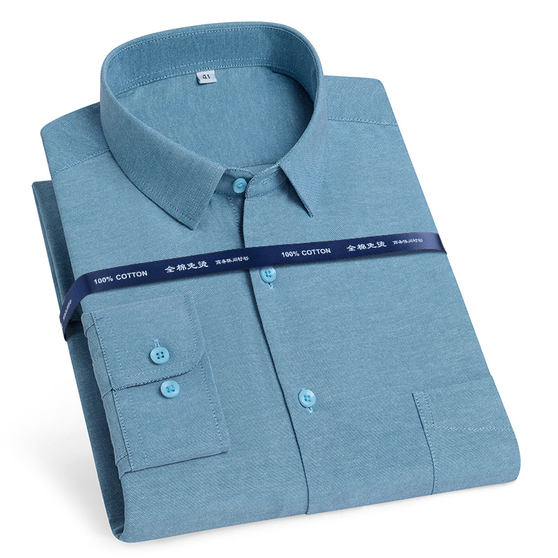 男性用純綿オックスフォードシャツ,長袖,カジュアル,ソフト, - Oxford Cotton Casual Shirt Business のレビューと価格