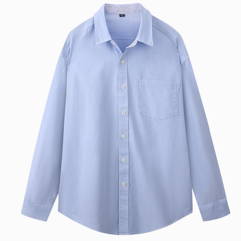 メンズ5XLオックスフォード100%コットン長袖シャツ、ビジ - Oxford Cotton Casual Shirt Business のレビューと価格