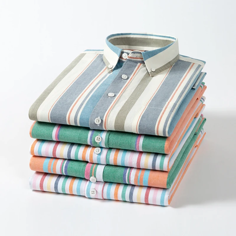 2025年 100%コットン オックスフォードシャツ ビジネ - Oxford Cotton Casual Shirt Business のレビューと価格