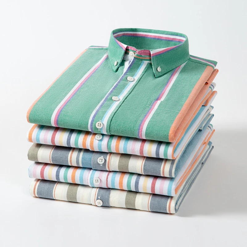 2025年 100%コットン オックスフォードシャツ ビジネ - Oxford Cotton Casual Shirt Business のレビューと価格